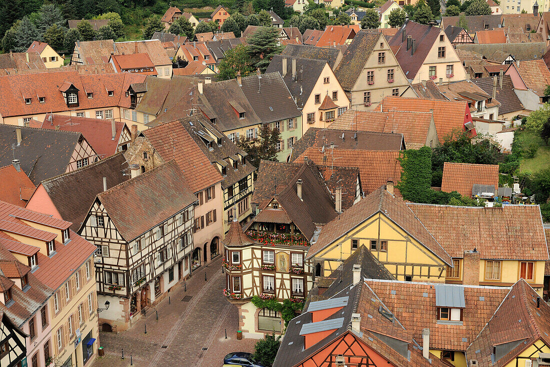 France, 68, Kaysersberg, Village in Alsace