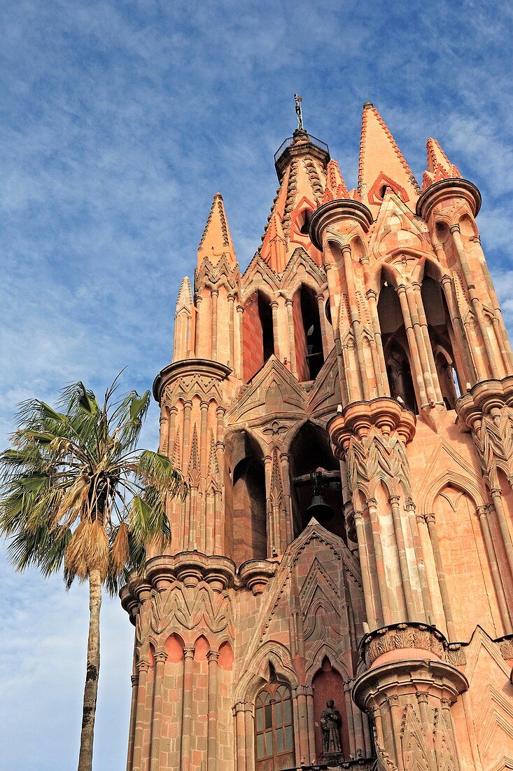 Church San Miguel Arcangel 1880, San Miguel de Allende, state Guanajuato, Mexico