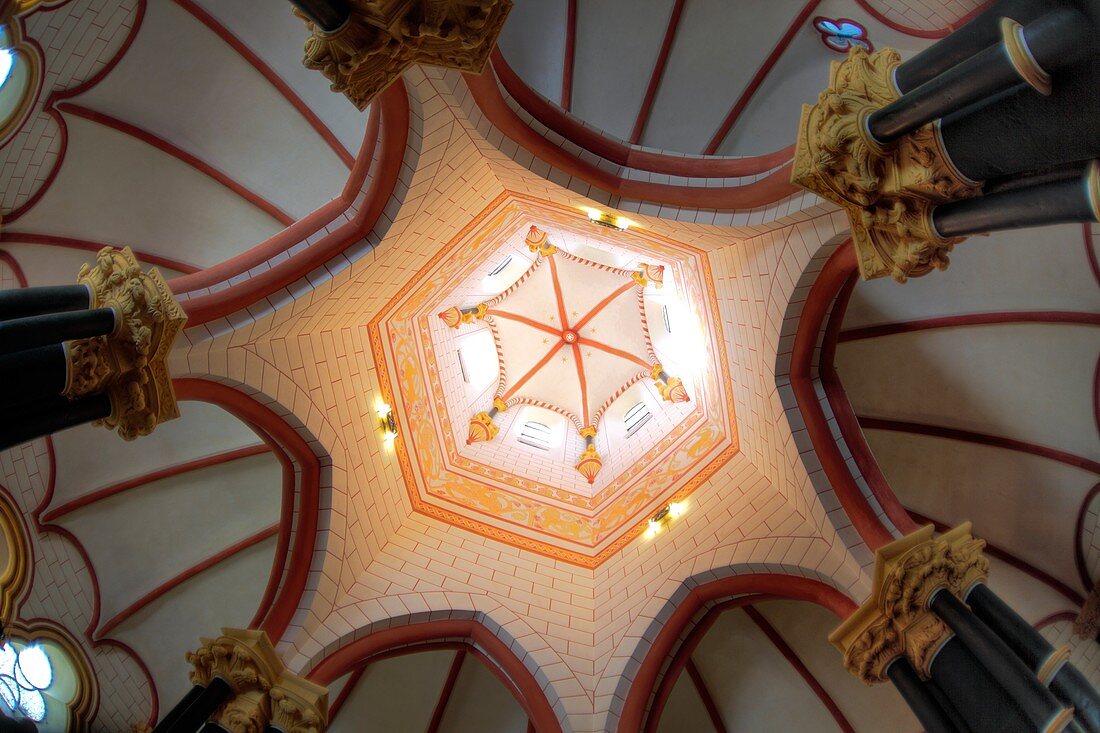 Interior of Chapel of St  Matthias Matthiaskapelle, Kobern-Gondorf, Rhineland-Palatinate, Germany