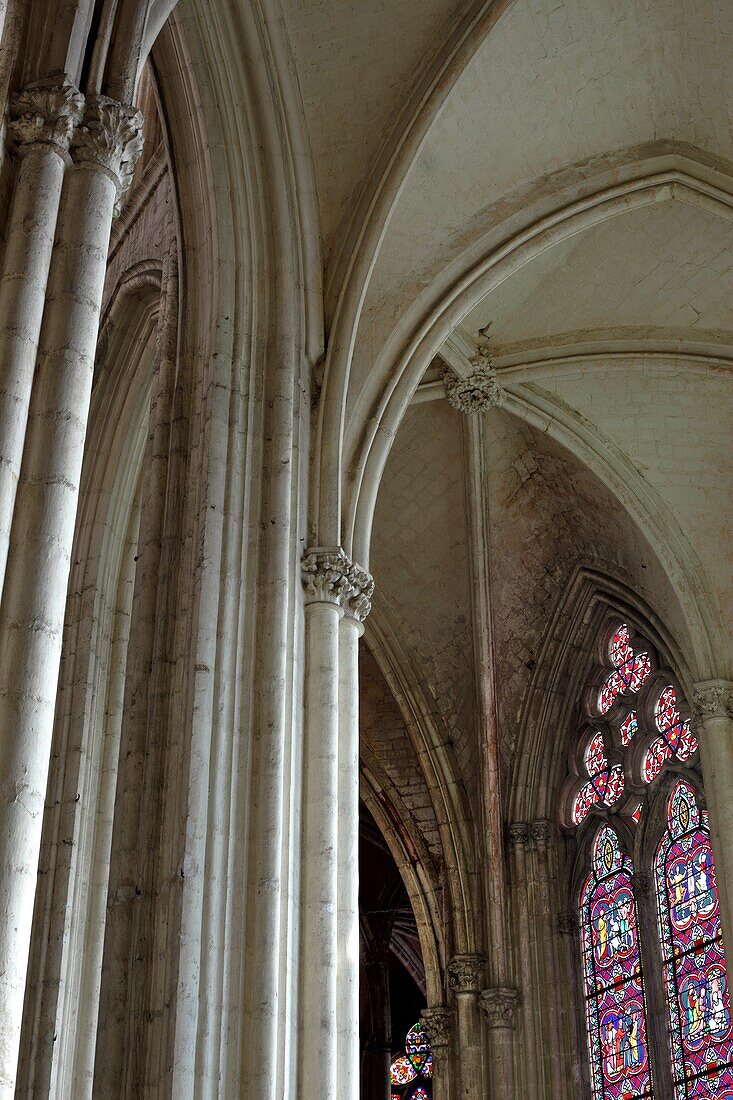 Church in Abbey of Saint-Germain, Auxerre, Yonne department, Burgundy, France