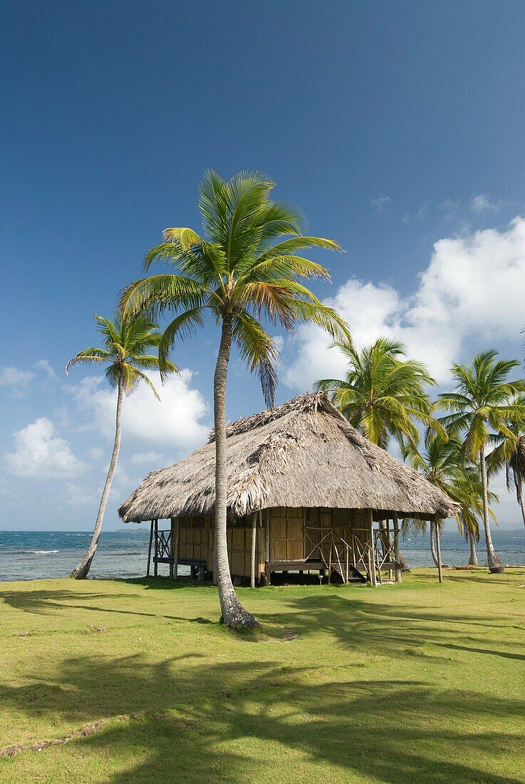 Hut, Yandup Island, San Blas Islands also called Kuna Yala Islands, Panama