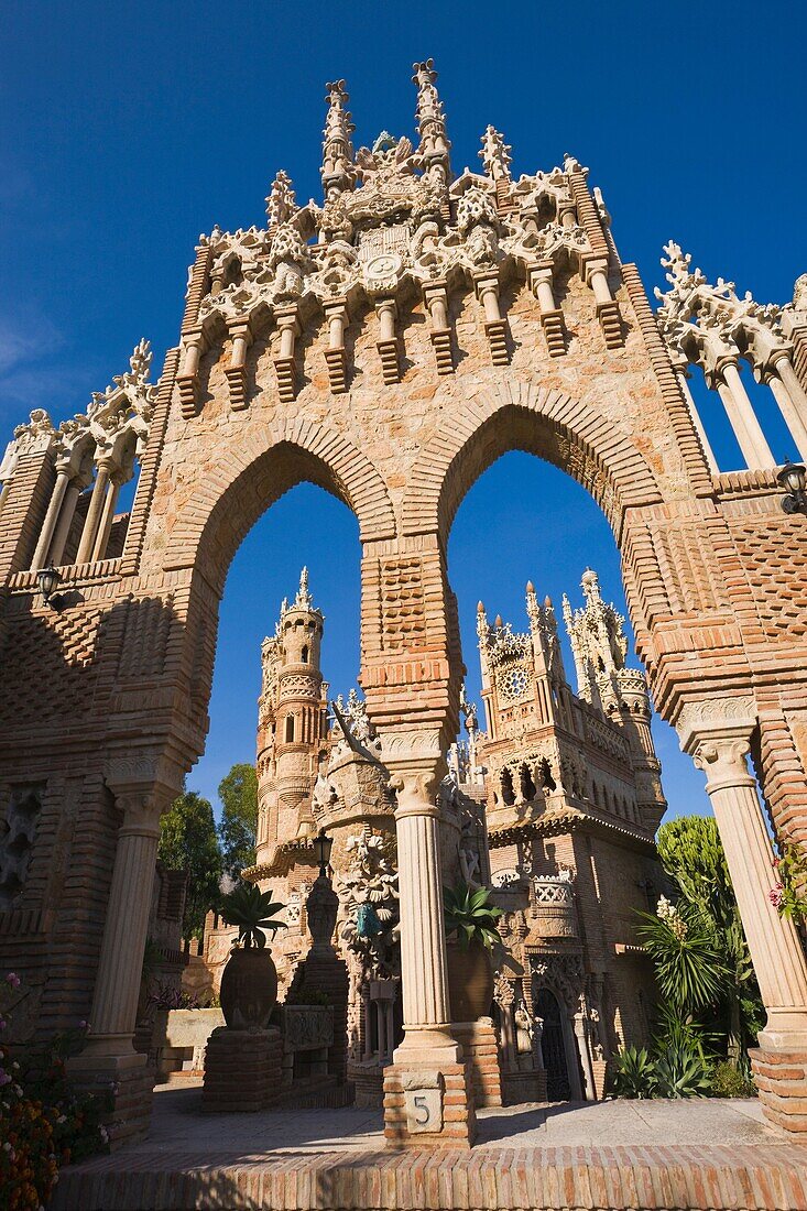 Castillo Monumento Colomares  Colomares Castle at Benalmadena-Pueblo, Malaga Province, Costa del Sol, Spain
