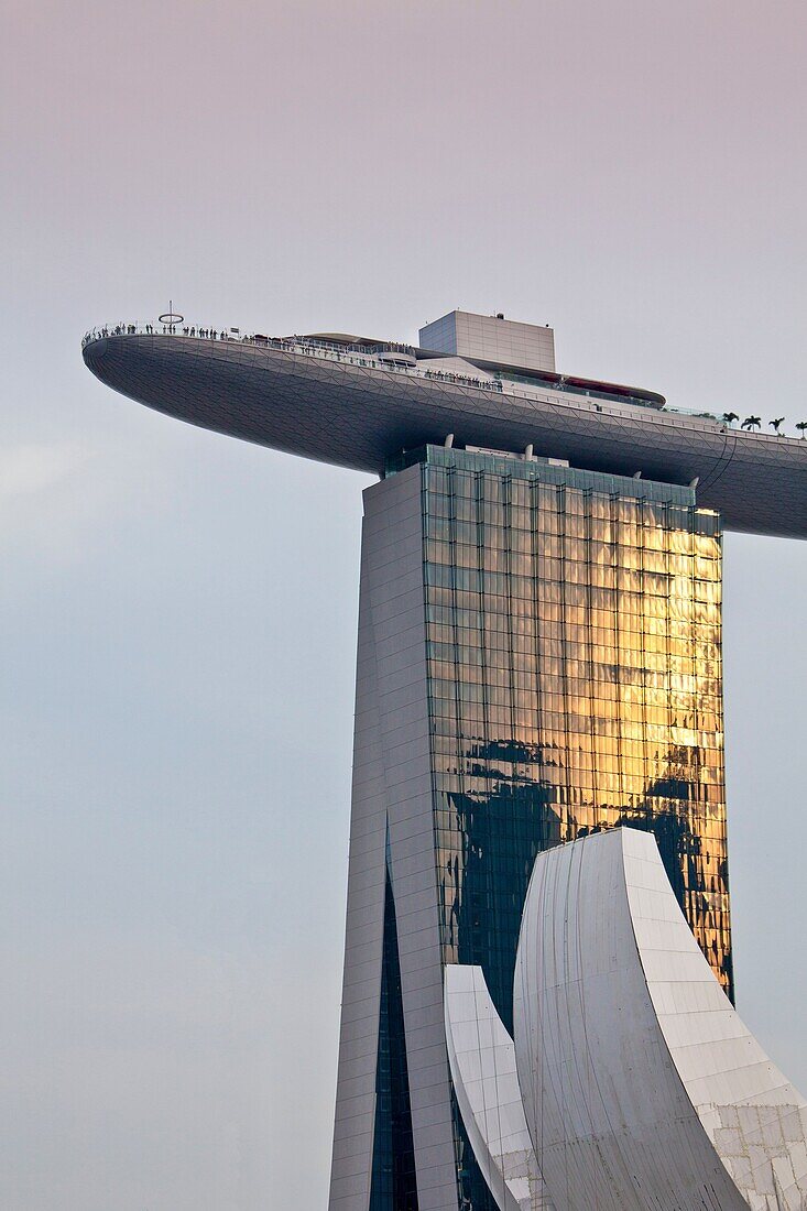 Singapore City, Marina Bay Sands, Hotel Marina Bay, Terrace.