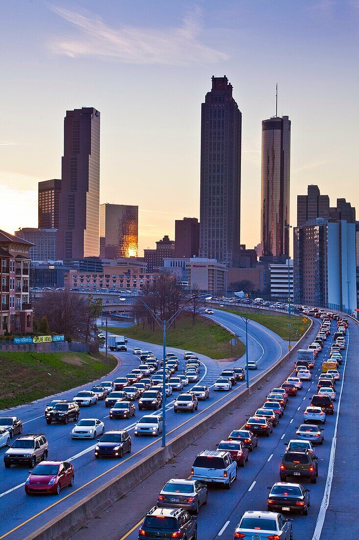 USA, Georgia, Atlanta City , Down Town Skyline