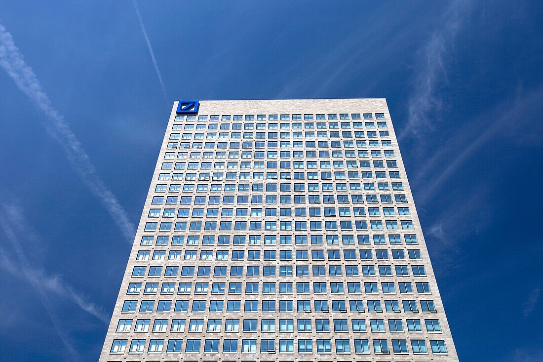 Skyscraper at the fair trade area in Frankfurt, Germany