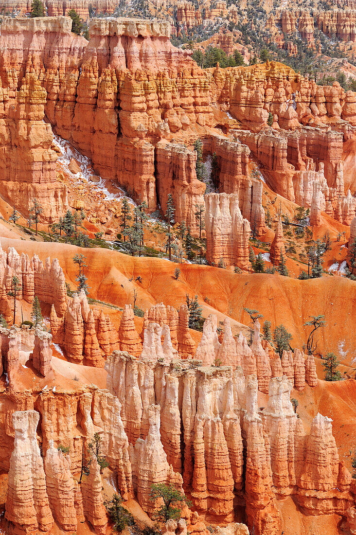 Rock spires in Bryce Canyon, Bryce Canyon National Park, Utah, Southwest, USA, America