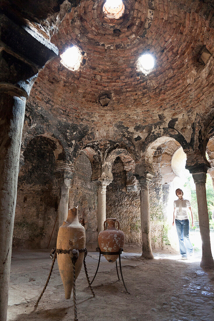 Arabic baths from the 10th century, Banys Arabs, Palma de Mallorca, Mallorca, Spain