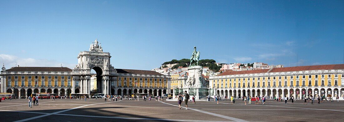 Portugal, Lisbon, Comercio square, Jose I equestrian statue