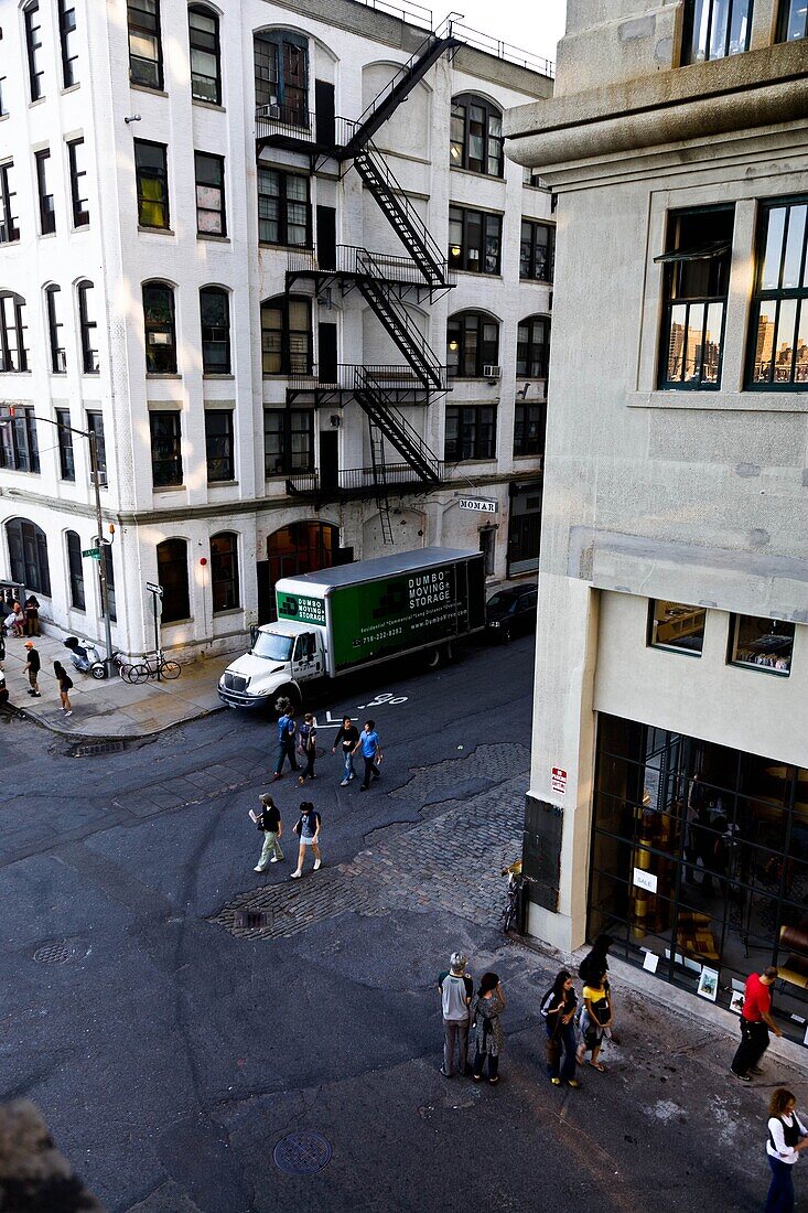 New York - United States, Dumbo area, under the Brooklyn and Manhattan bridges