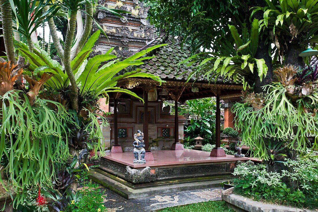 Indonesia-Bali Island-Ubud City-Balinese garden