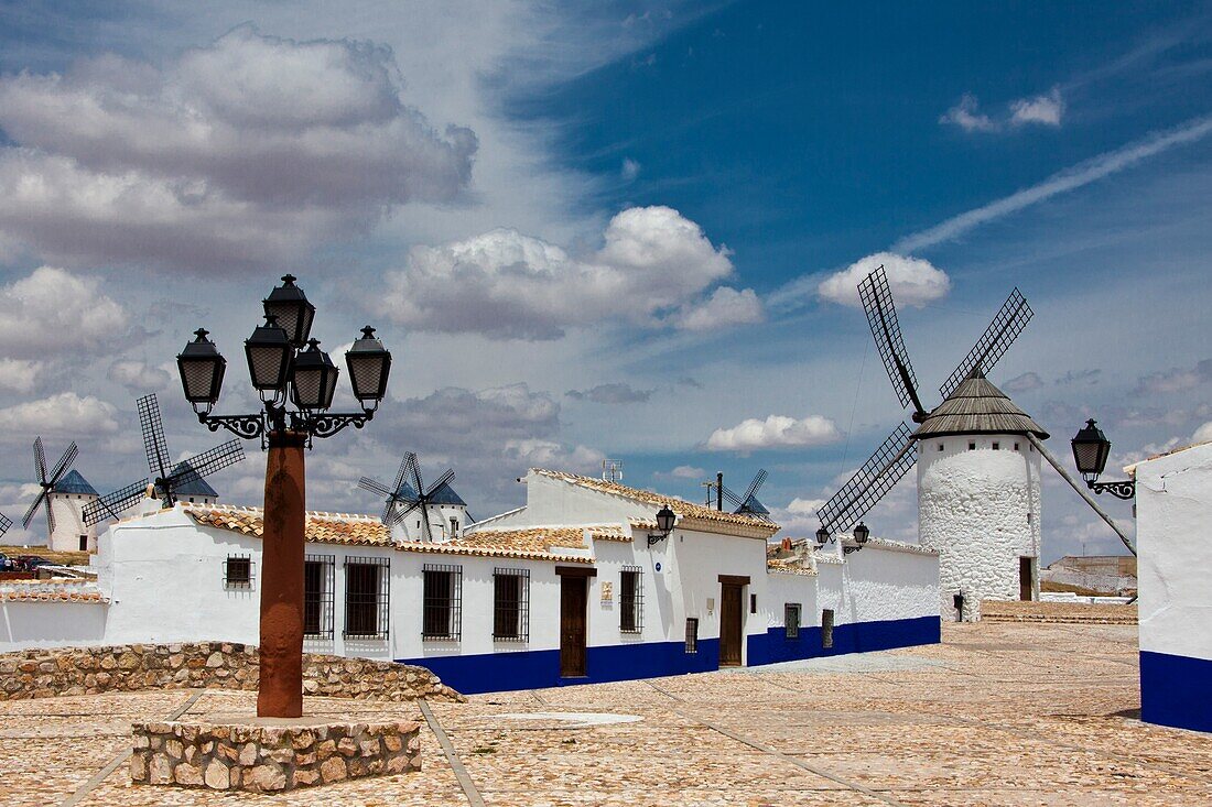 Spain-Spring 2011, La Mancha Region ,Campo de Criptana City,windmills