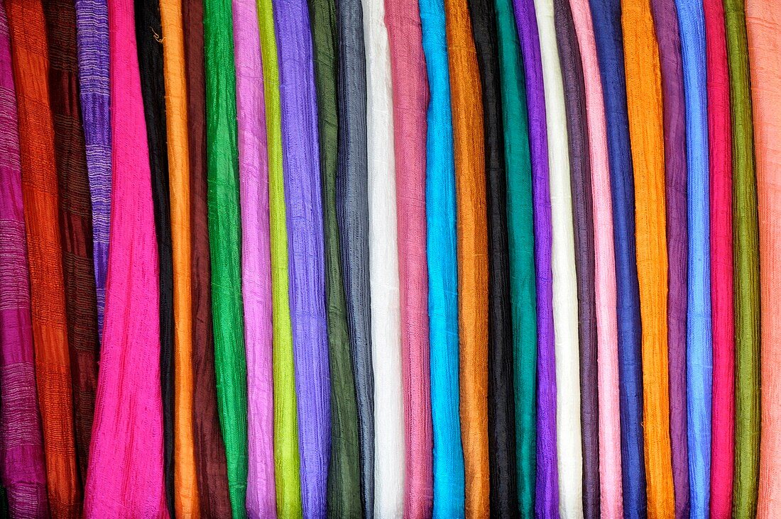 Asia, Southeast Asia, Vietnam, Mai Chau Valley, close-up on fabrics