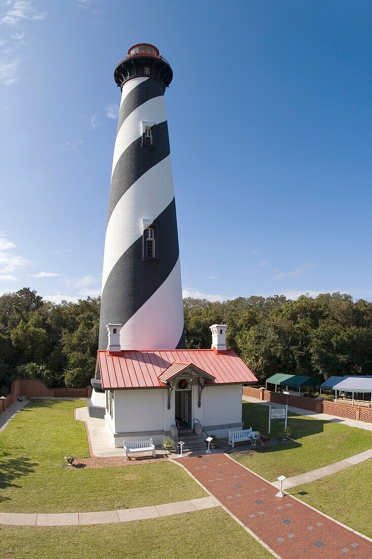 St Augustine Lighthouse and Museum St Augustine Florida 165 feet tall built 1871-1874