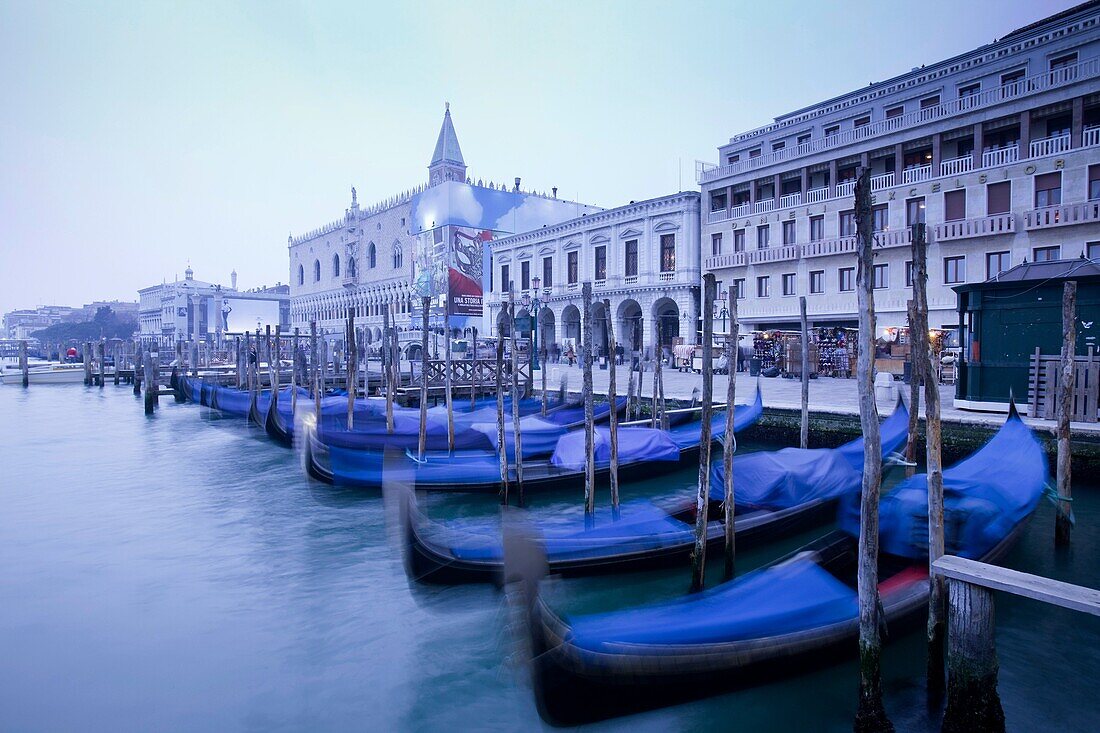 Gondolas, near St Mark´s Square, Venice, Italy