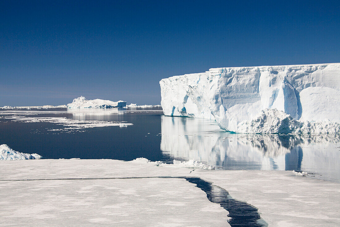 Icebergs, tabular iceberg, Antarctic Sound, Weddell Sea, Antarctica