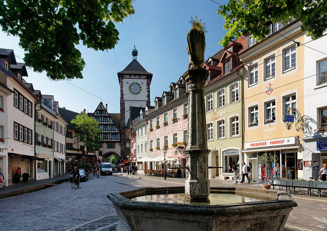 Schwabentor, Freiburg, Baden-Württemberg, Deutschland, Europa
