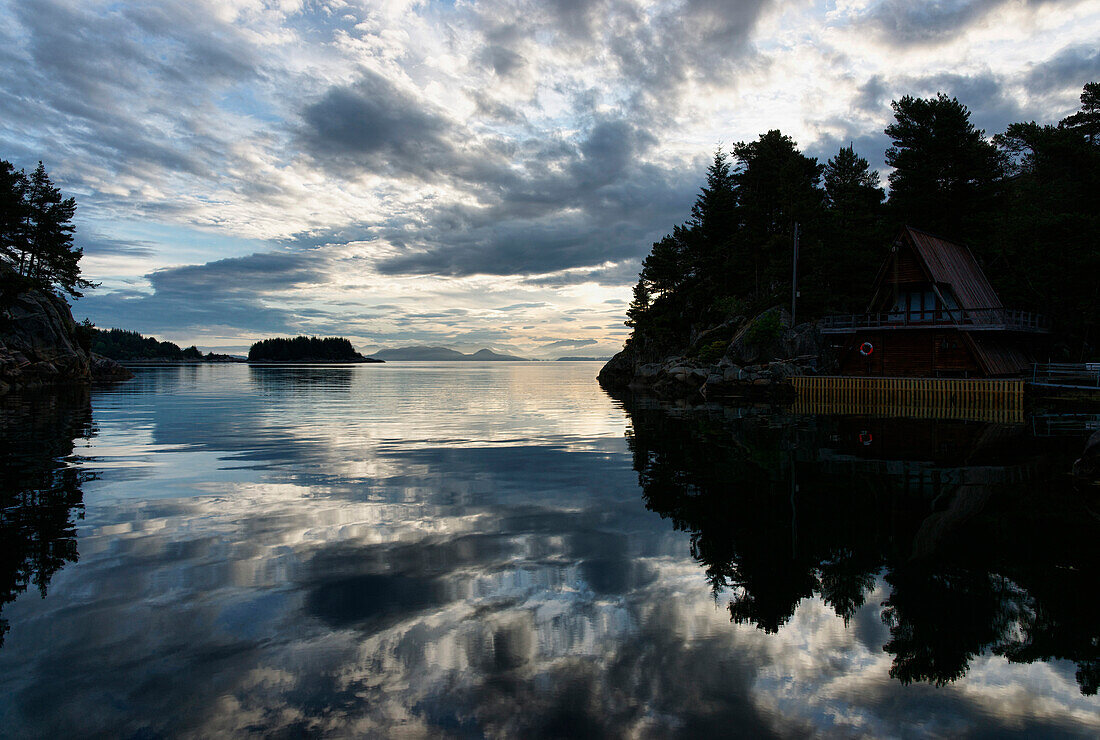 Port Exit in Kolbeinshamn, Island of Huftaroy, Austevoll, Norway