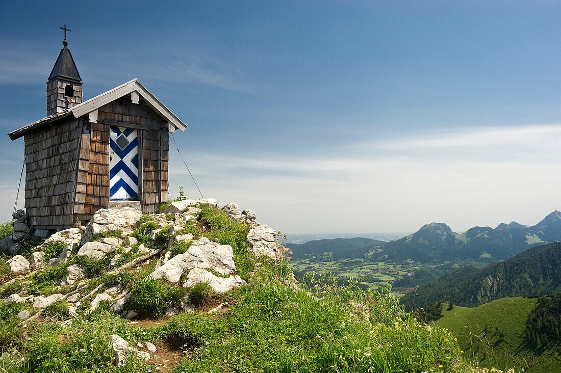 Freudenreichkapelle, mountain chapel near Schliersee, Bavaria, Germany