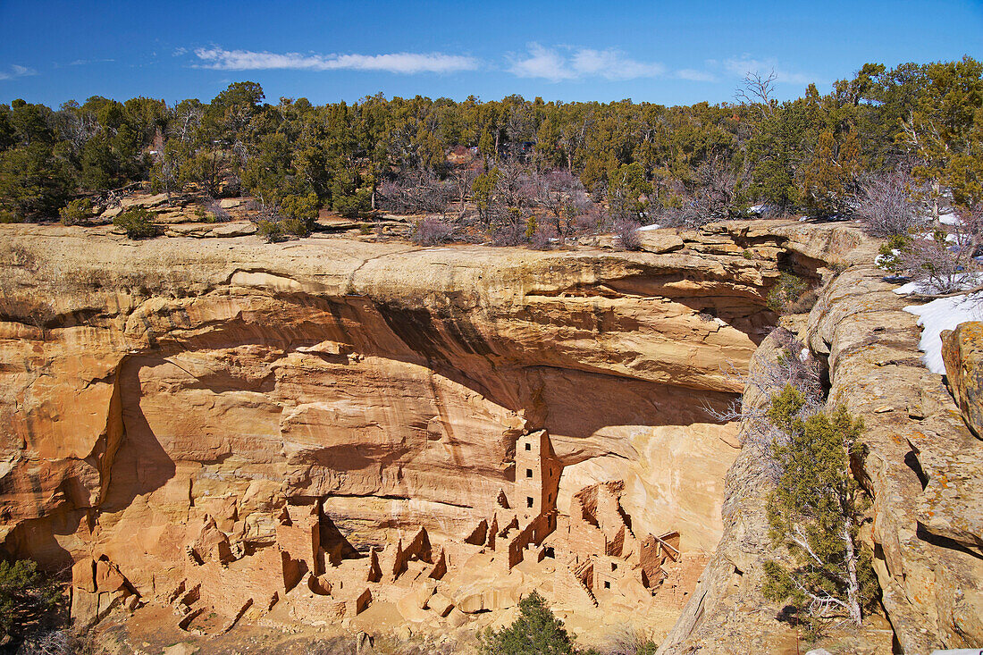 Cliff dwellings at Mesa Verde National Park, Colorado, USA, America