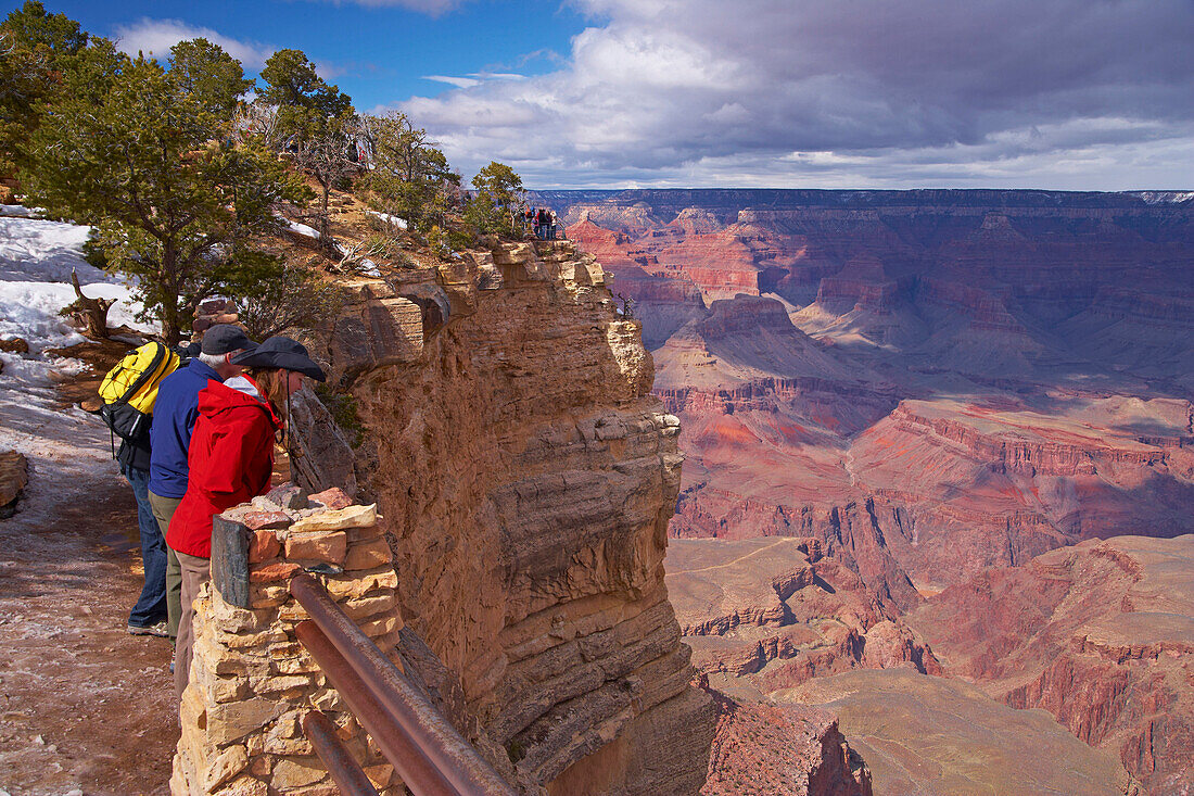 Blick über den Grand Canyon, South Rim, Grand Canyon National Park, Arizona, USA, Amerika