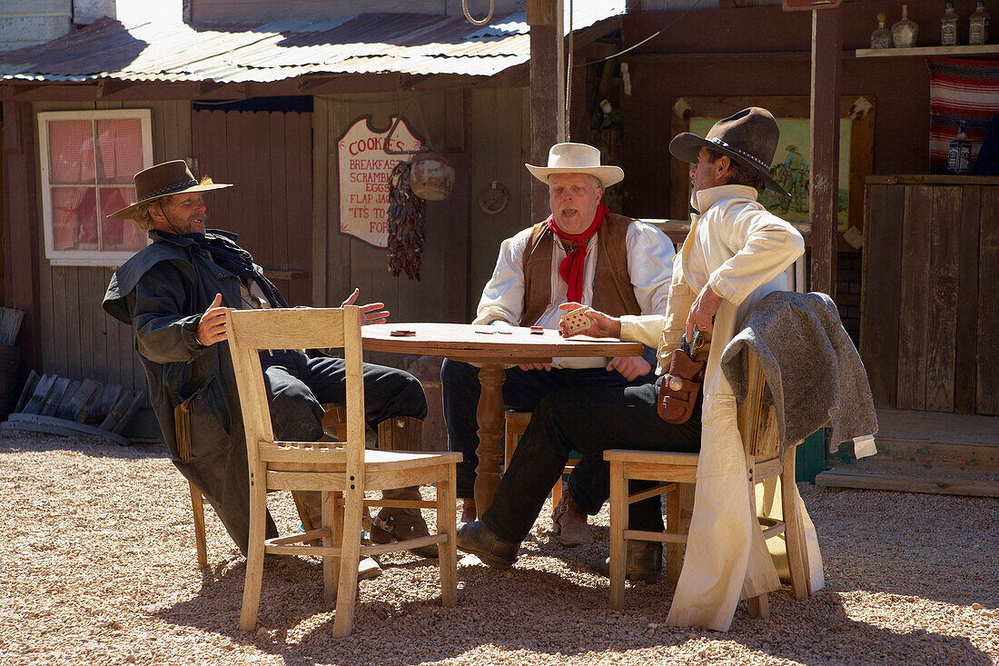 Westernvorstellung in Six Gun City, Tombstone, Historische Westernstadt, Silberabbau, Sonora Wüste, Arizona, USA, Amerika