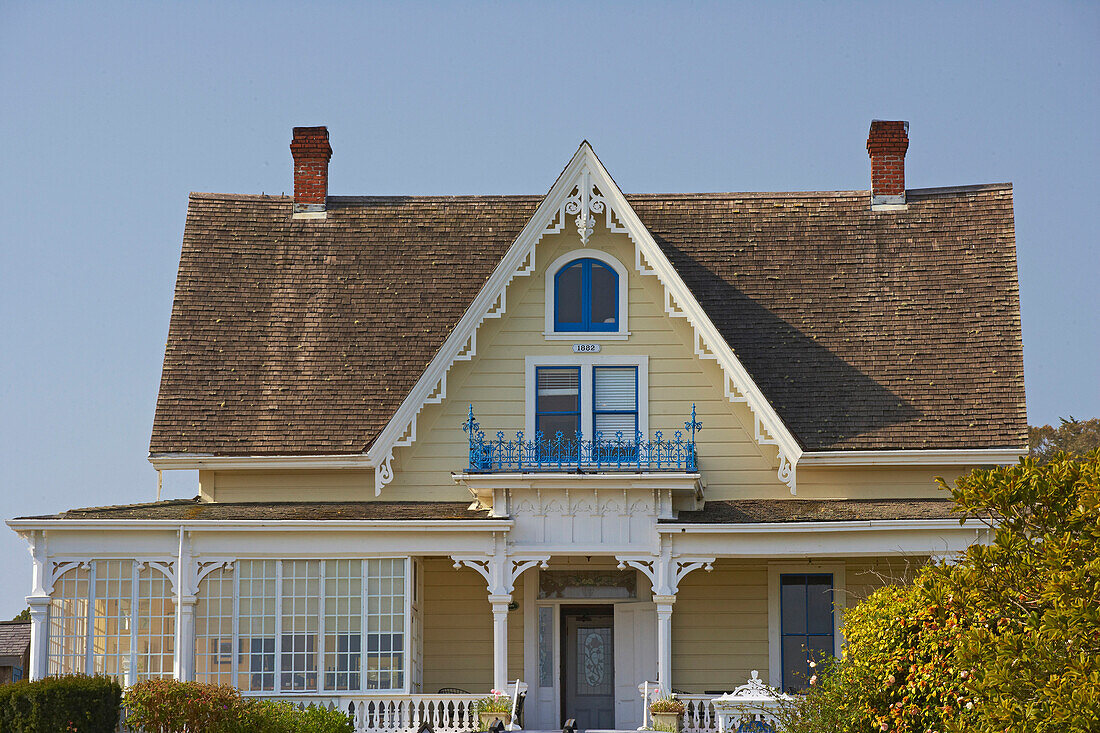 Holzhaus in Mendocino, Kalifornien, USA, Amerika