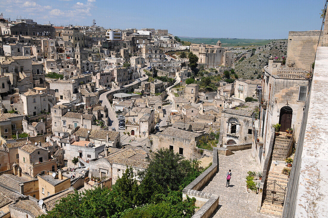 Höhlensiedlungen, Sassi und Alsstadt von Matera, Basilikata, Italien