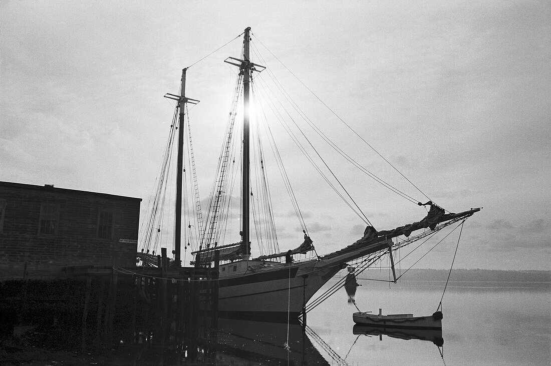 Docked Sailboat