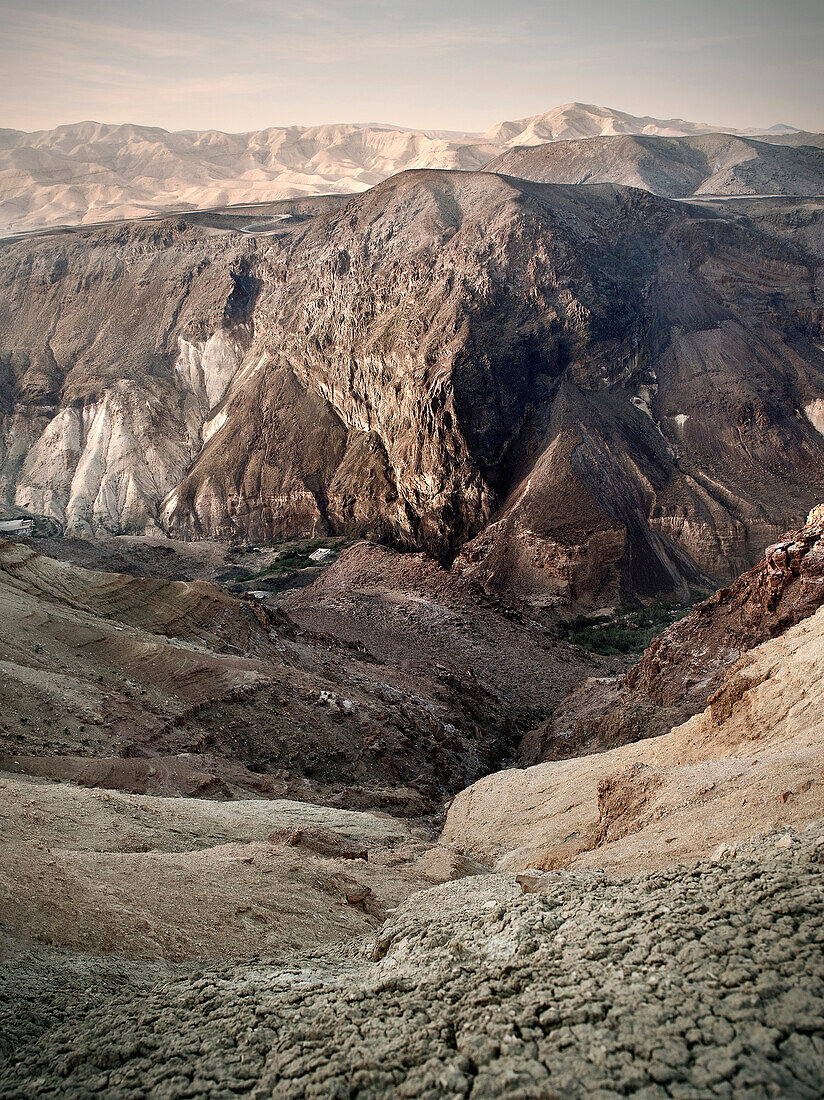 Rugged mountains in the back country of the Dead Sea, Jordan, Middle East, Asia