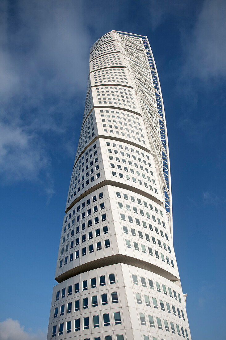 Hochhaus Turning Torso, Architekt Santiago Calatrava, Malmö, Schweden, Europa