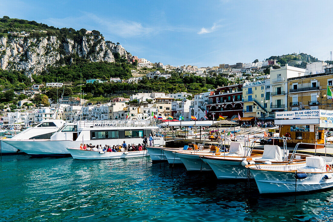 Harbour of Marina Grande, Capri, Campania, Italy