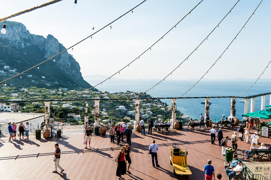 Piazzetta in Capri Stadt, Capri, Kampanien, Italien