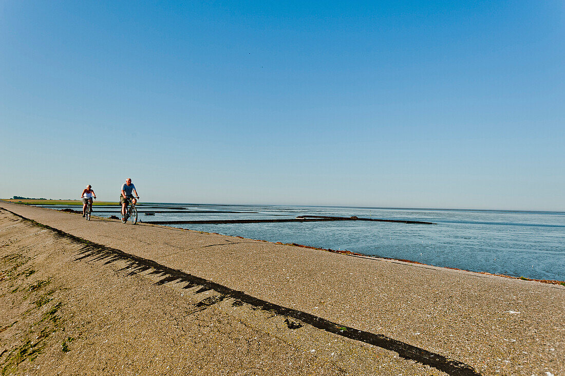 Am Eider Sperrwerk, Nordsee, Schleswig Holstein, Deutschland