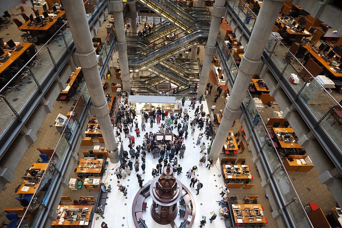 England,London,City of London,Interior of Lloyds Insurance Building