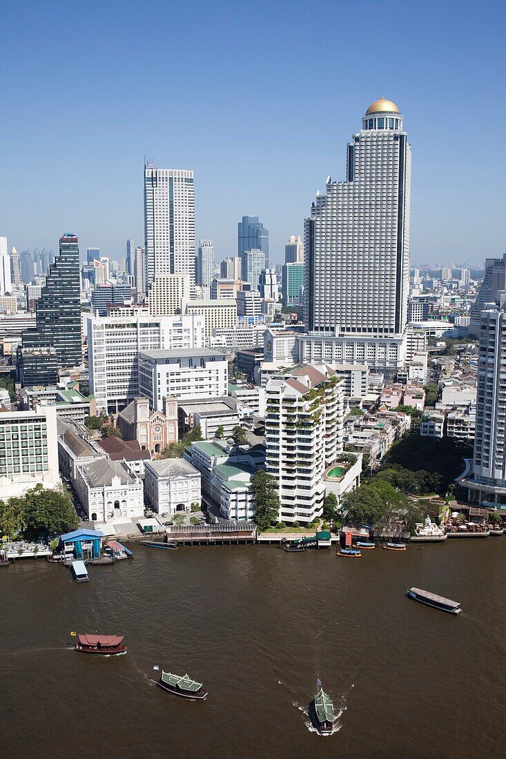 Thailand,Bangkok,City Skyline and Chao Phraya River