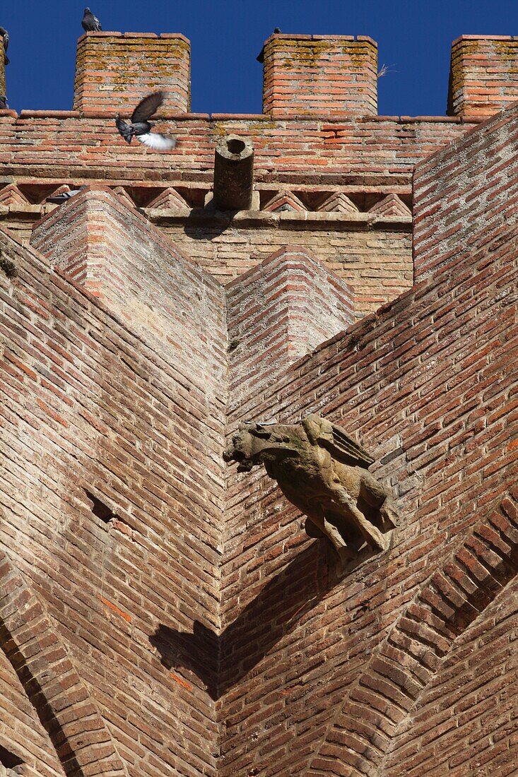 France, Midi-Pyrénées, Gers,32 , Simorre, fortified church from 14th century