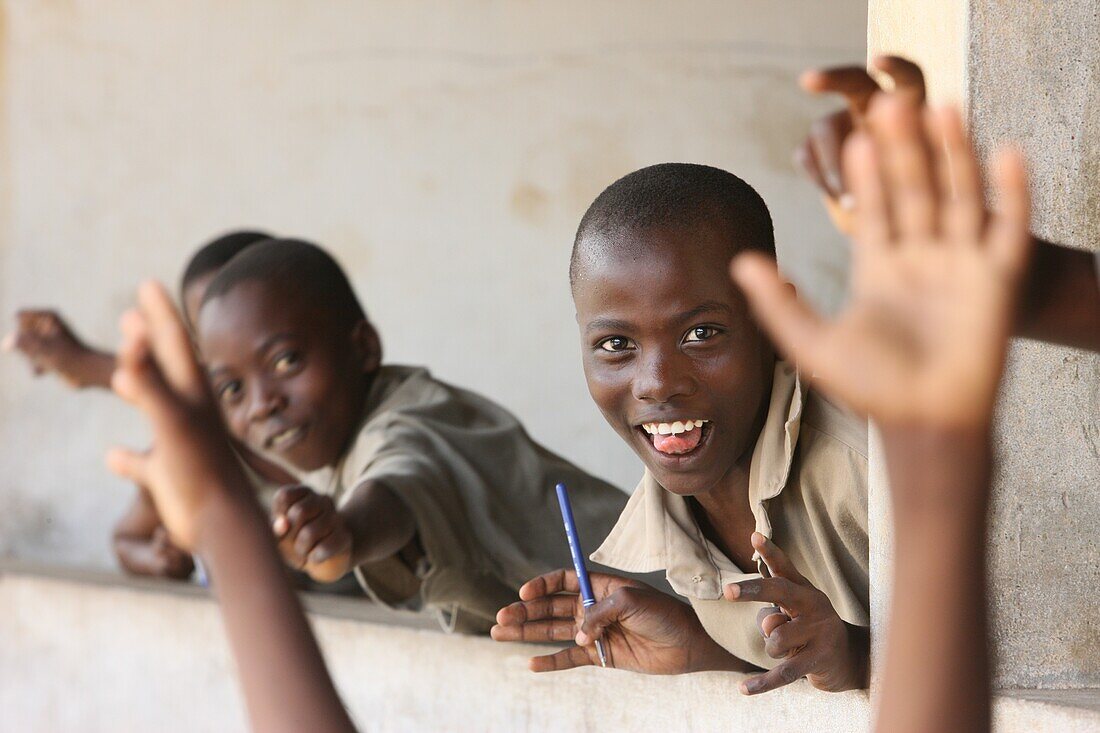 Primary school in Africa. Lome. Togo.