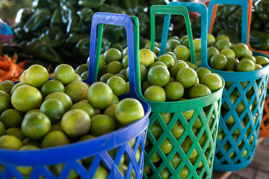 Baskets of Fresh Limes