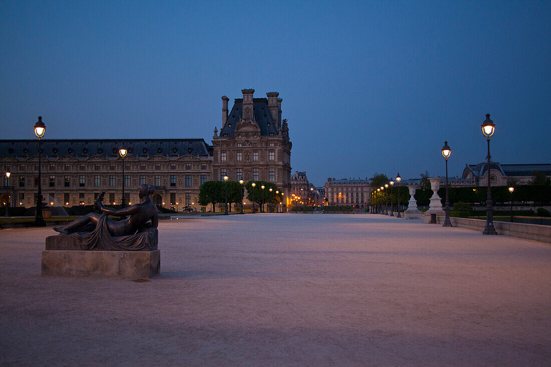 Louvre Museum at Dawn, Paris, France