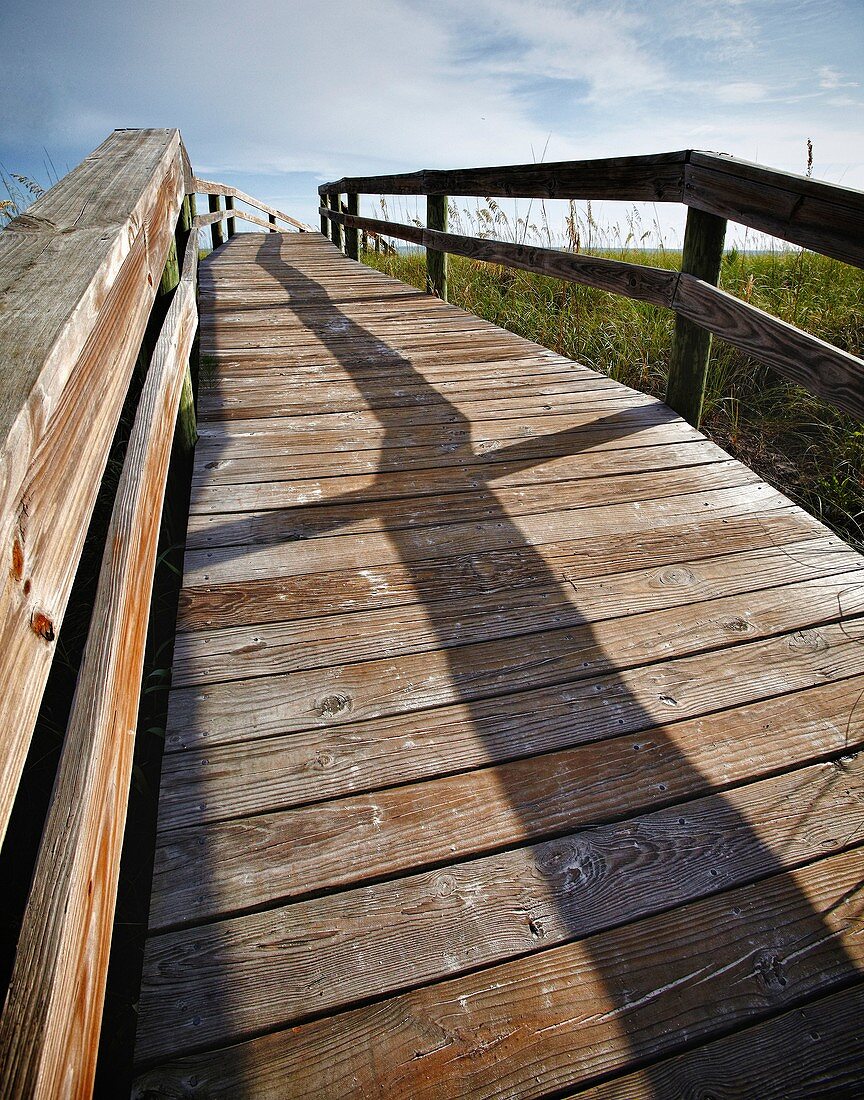 Boardwalk on Florida coast