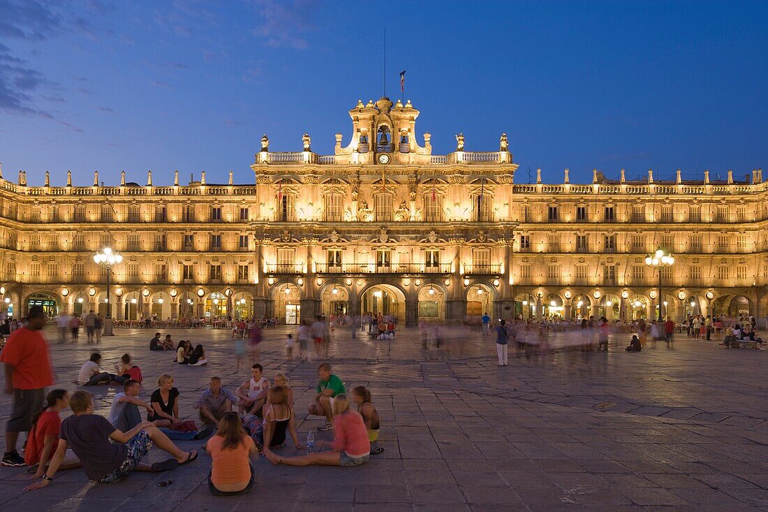 Plaza Mayor, Main Square, Salamanca, Castilla y León, Spain