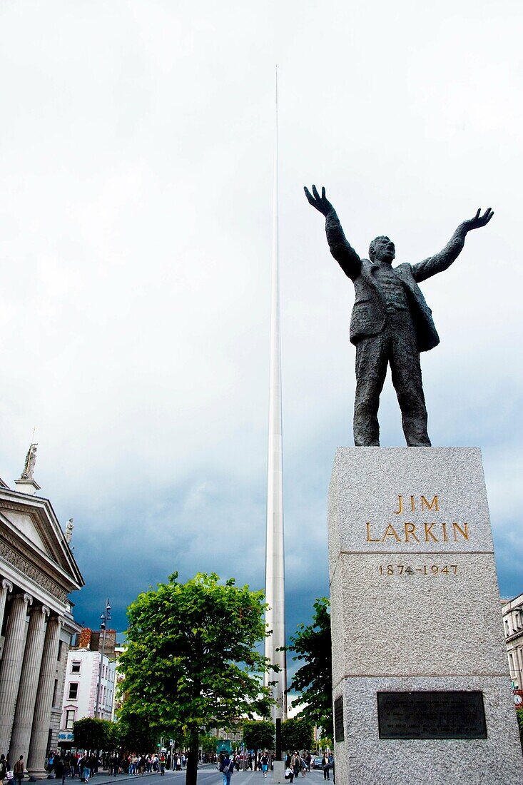 The Monument of Light spike in O Connell Street in Dublin, Ireland