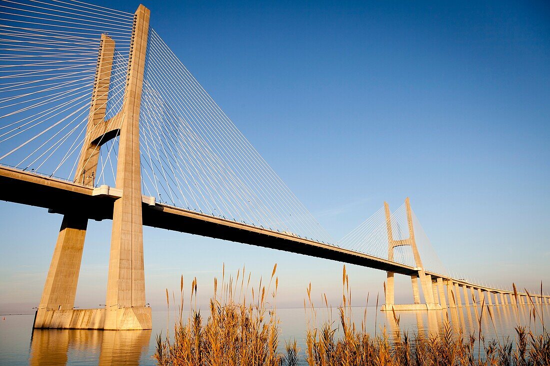 Vasco da Gama Bridge  Lisbon  Portugal