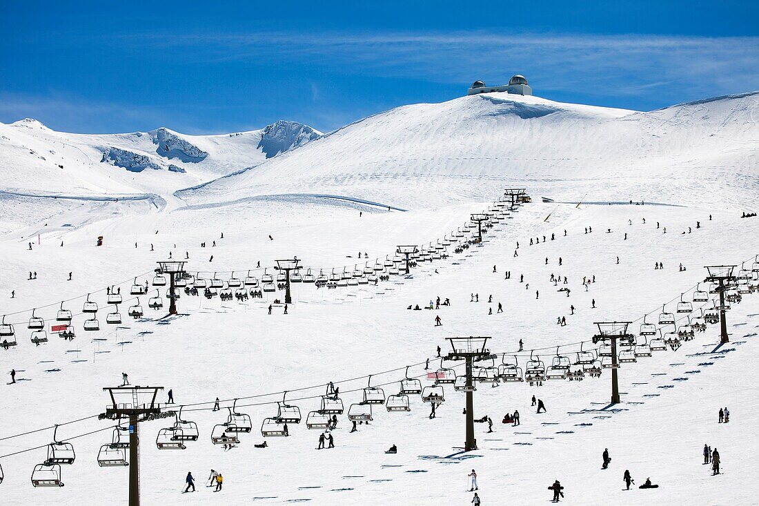 Sierra Nevada ski resort, Granada province, Andalusia, Spain.