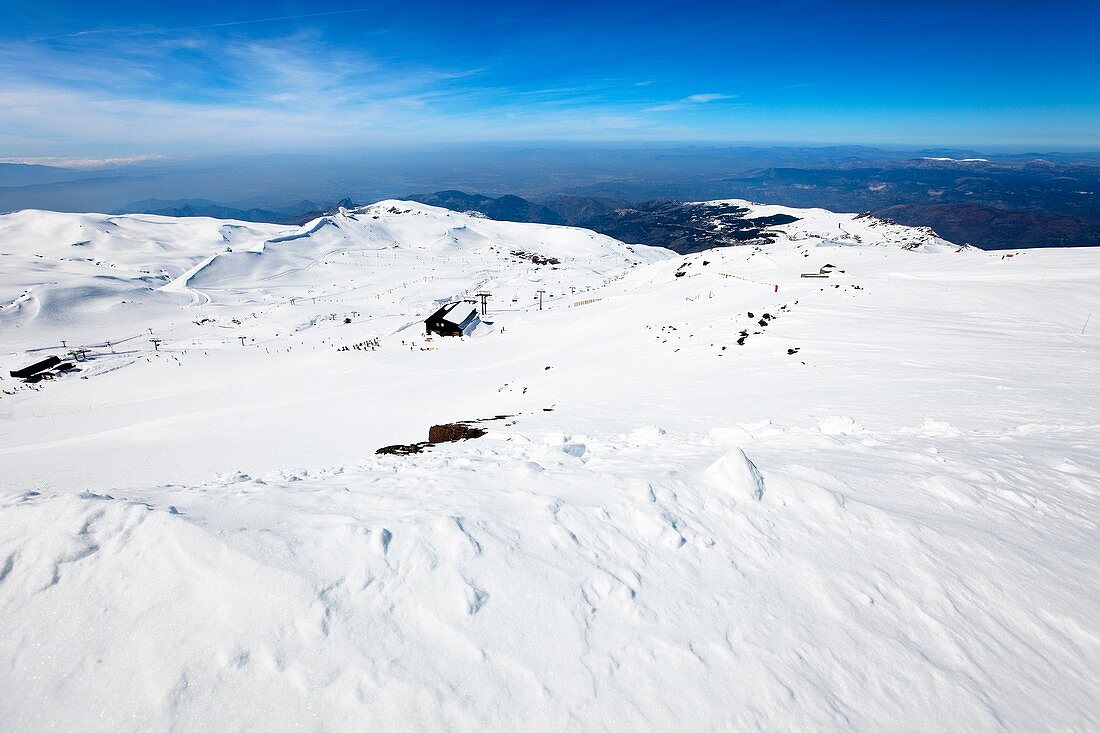 Sierra Nevada ski resort, Granada province, Andalusia, Spain.