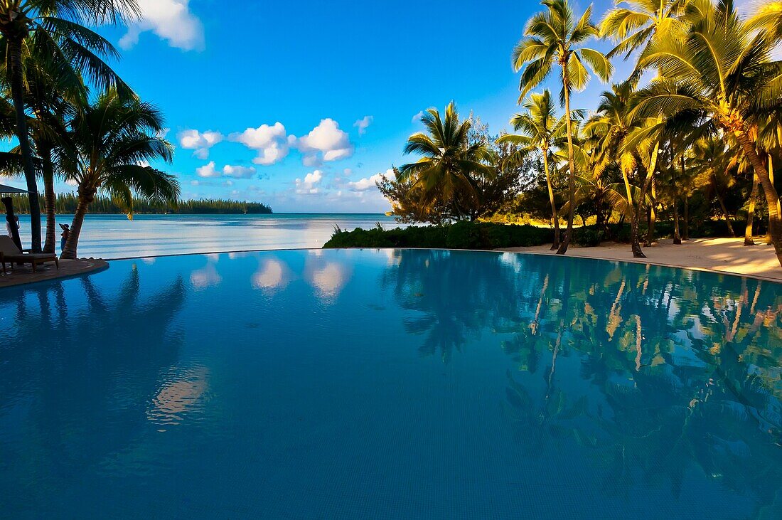 The Le Meridien Isle of Pines beach resort hotel, Baie d´Oro Oro Bay, Ile des Pins Isle of Pines, New Caledonia