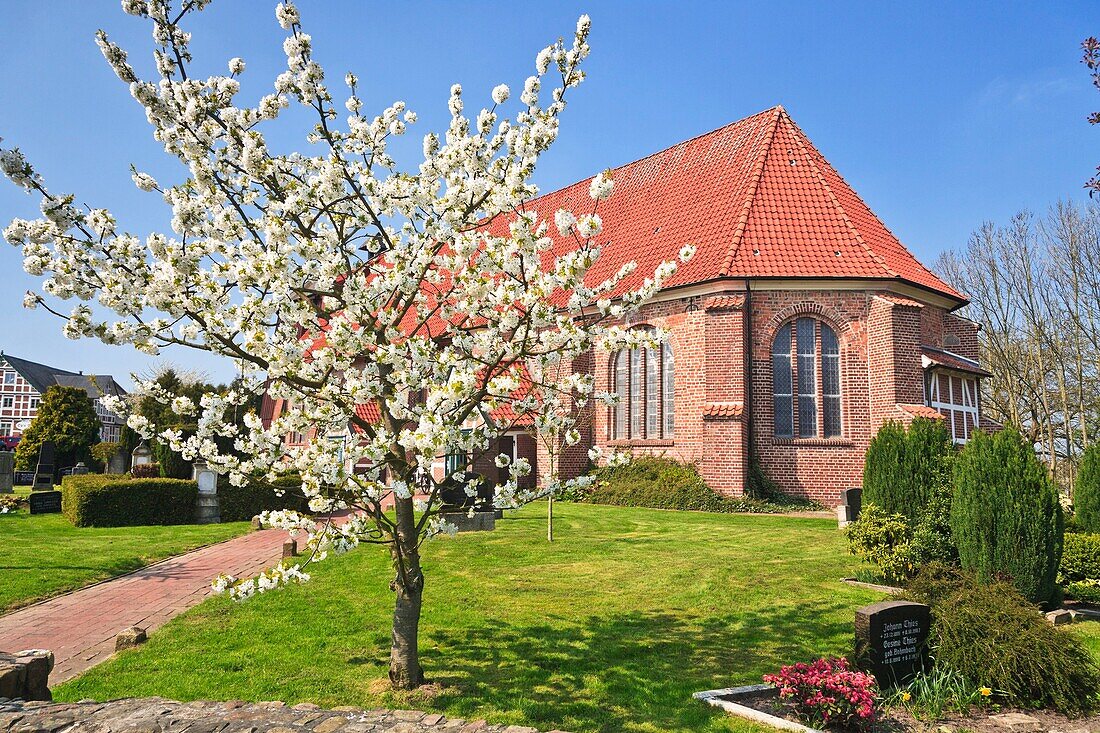 St. Bartholomaeus church in Mittelnkirchen, Lower Saxony, Germany, Europe