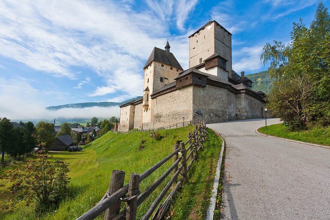 The picturesque Mauterndorf Castle, Mauterndorf, Austria, Europe