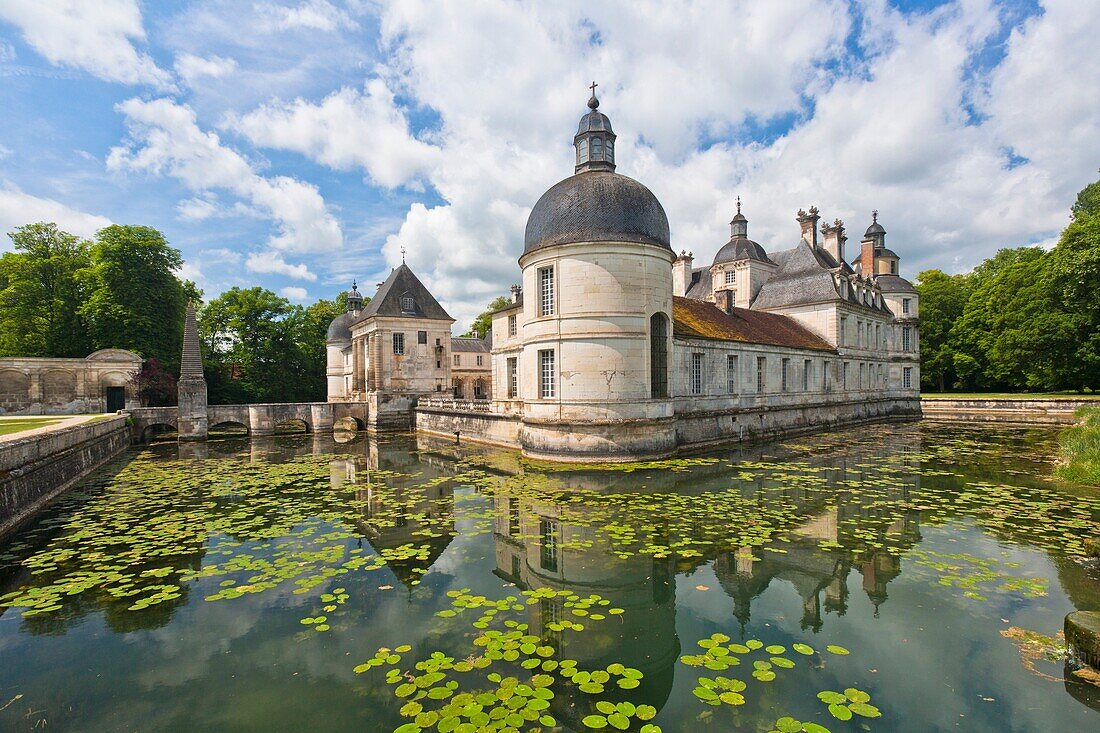 The picturesque castle of Tanlay, Burgundy, France, Europe