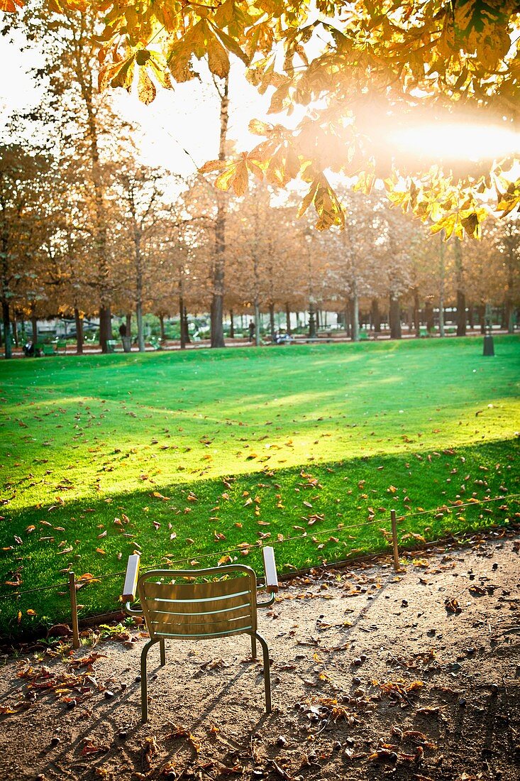 Jardin des Tuileries between the Louvre and place de la Concorde, Paris, France  Opened to the public in the 16th century